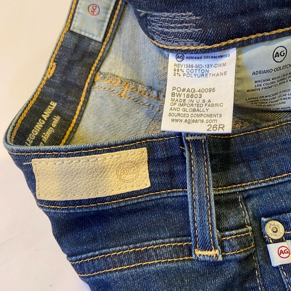 AG The Legging Ankle super skinny jeans size 26 Adriano Goldschmied - Picture 14 of 16